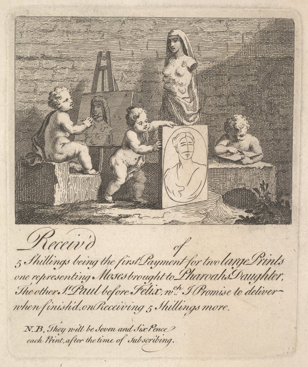 Chłopcy podglądający naturę, 1751. autorstwa William Hogarth