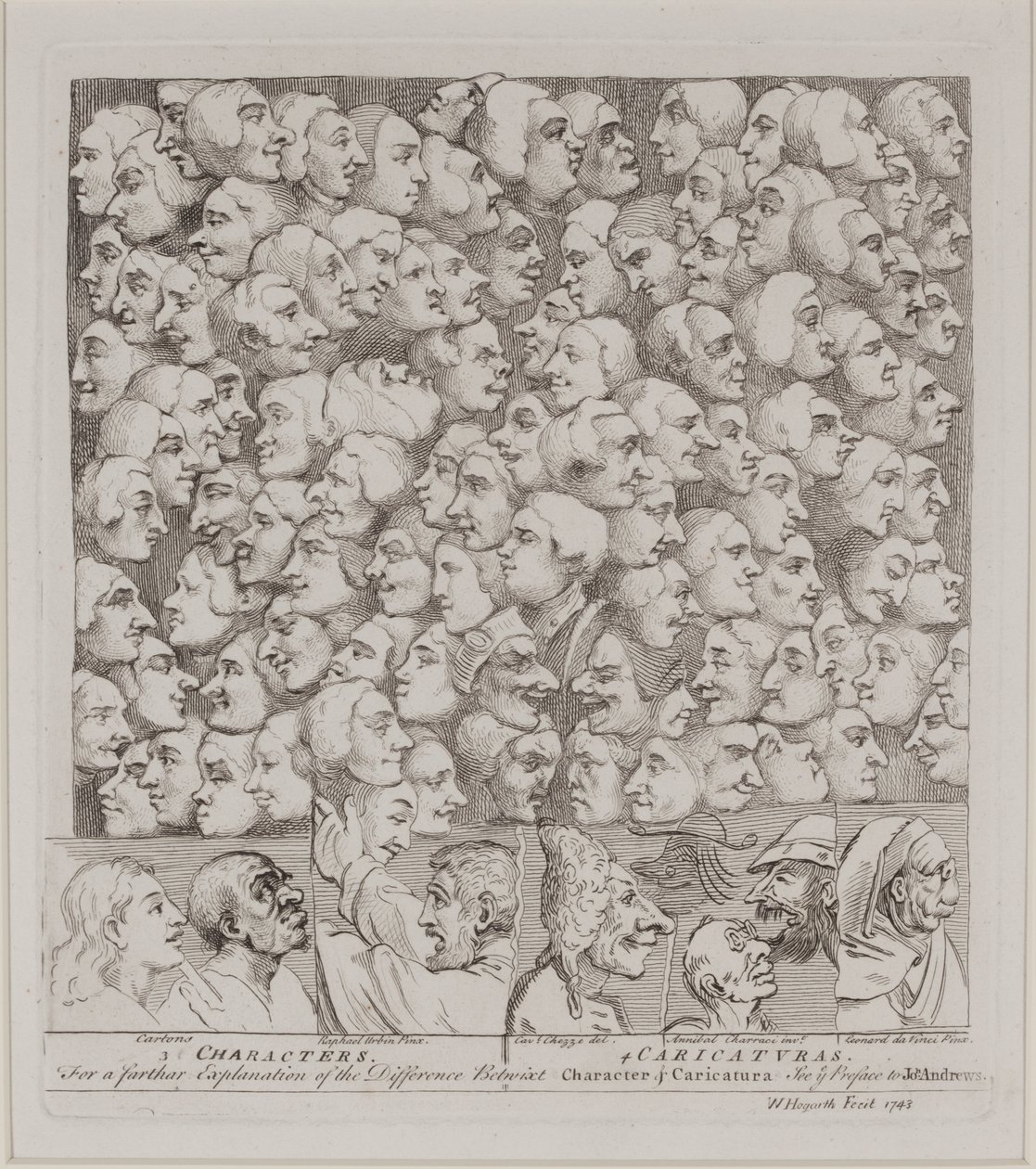 Postacie i karykatury autorstwa William Hogarth
