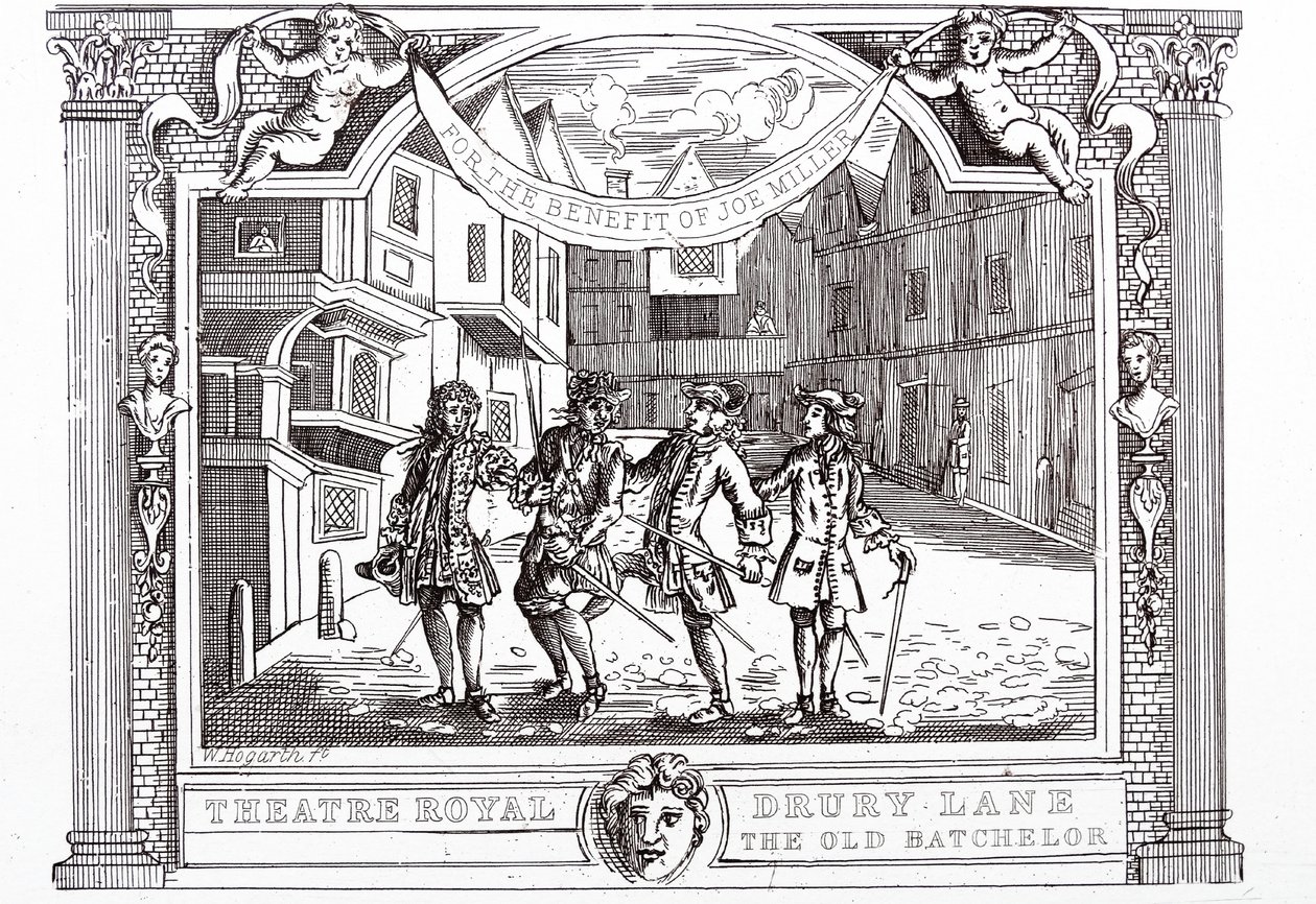 Komedia z Doktorem na rzecz autora farsy autorstwa William Hogarth