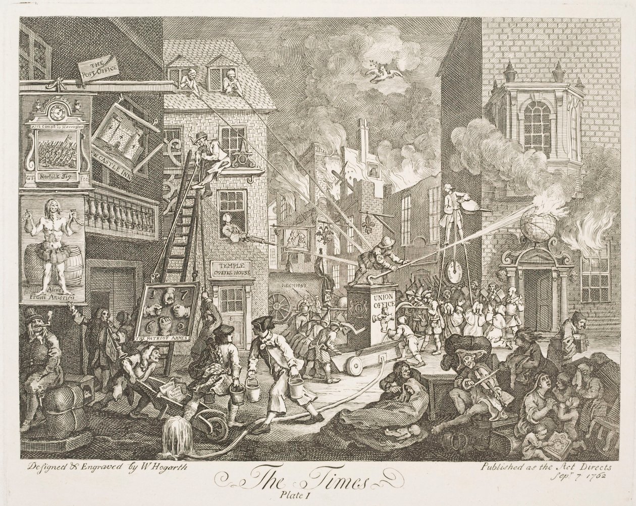 Czas (plansza 1) autorstwa William Hogarth