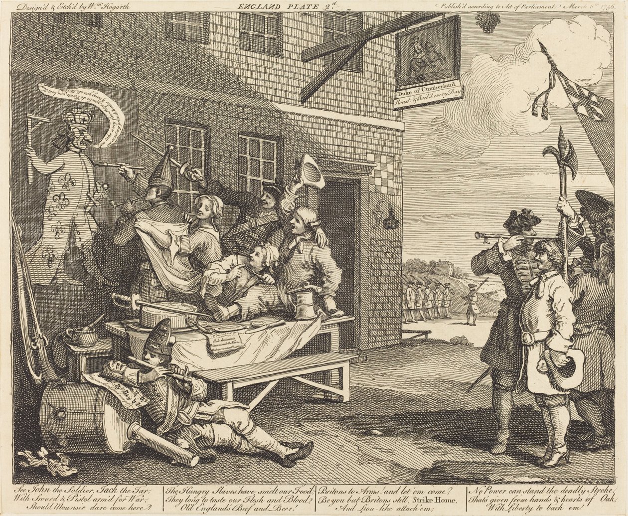 Anglia autorstwa William Hogarth