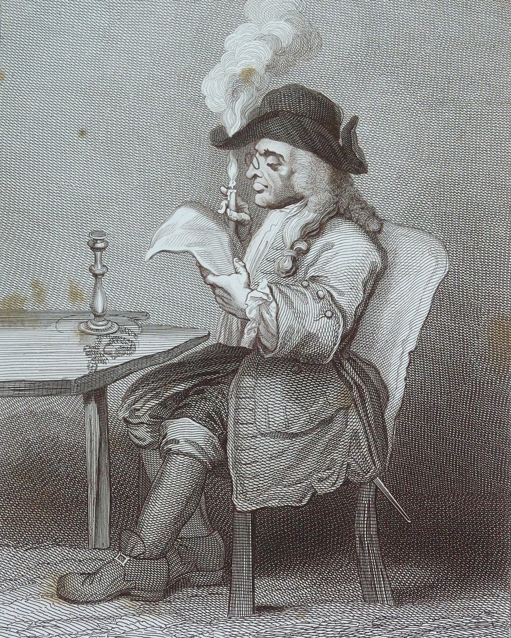 Rycina zatytułowana „The Politician” autorstwa Williama Hogartha autorstwa William Hogarth