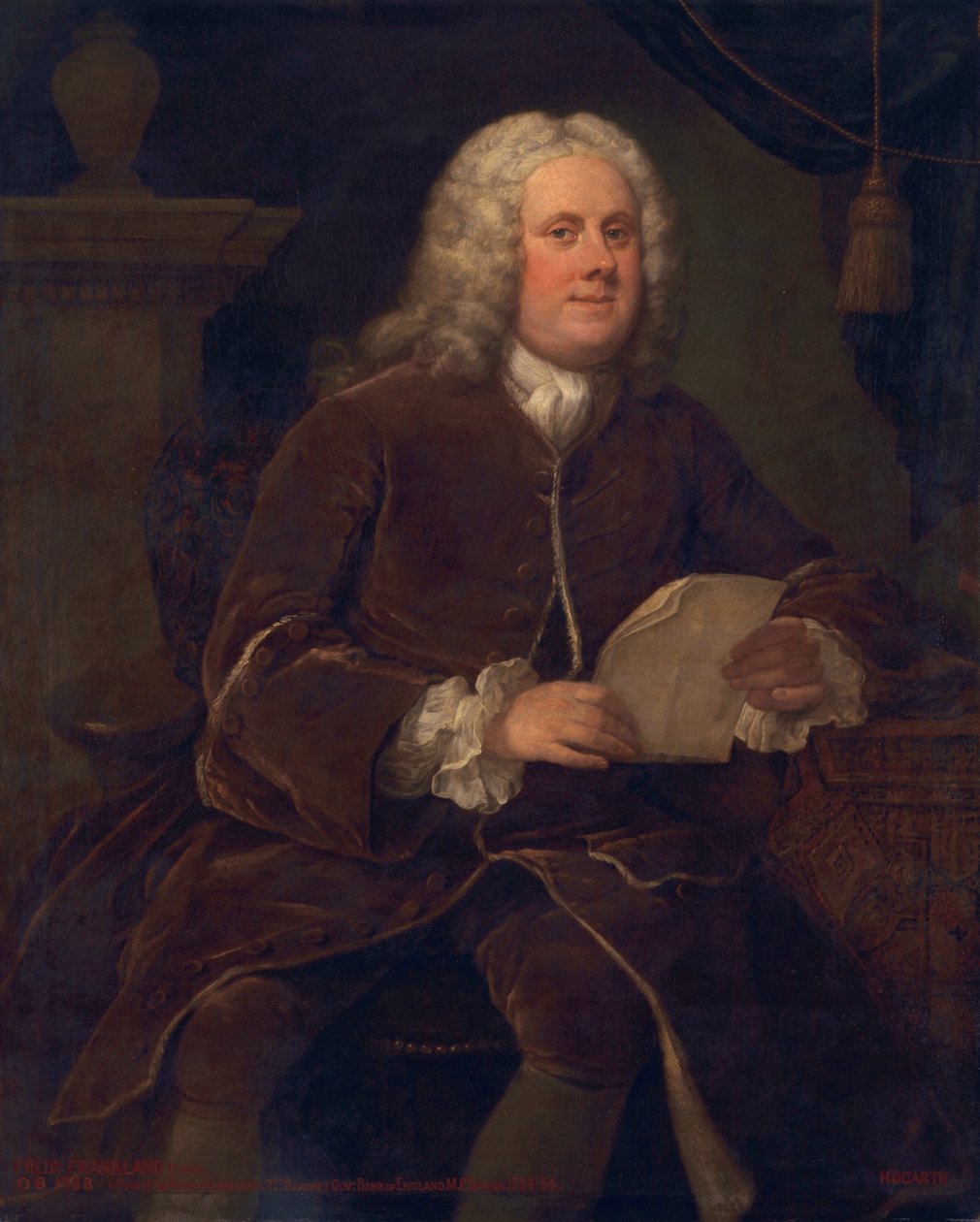 Fryderyk Frankland, ok.1739-40 autorstwa William Hogarth