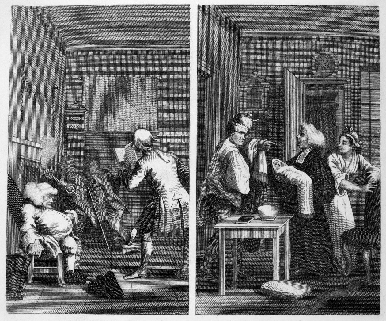 Frontyspis do Tristrama Shandy autorstwa William Hogarth