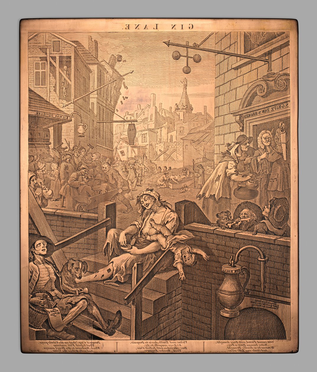 Gin Lane autorstwa William Hogarth