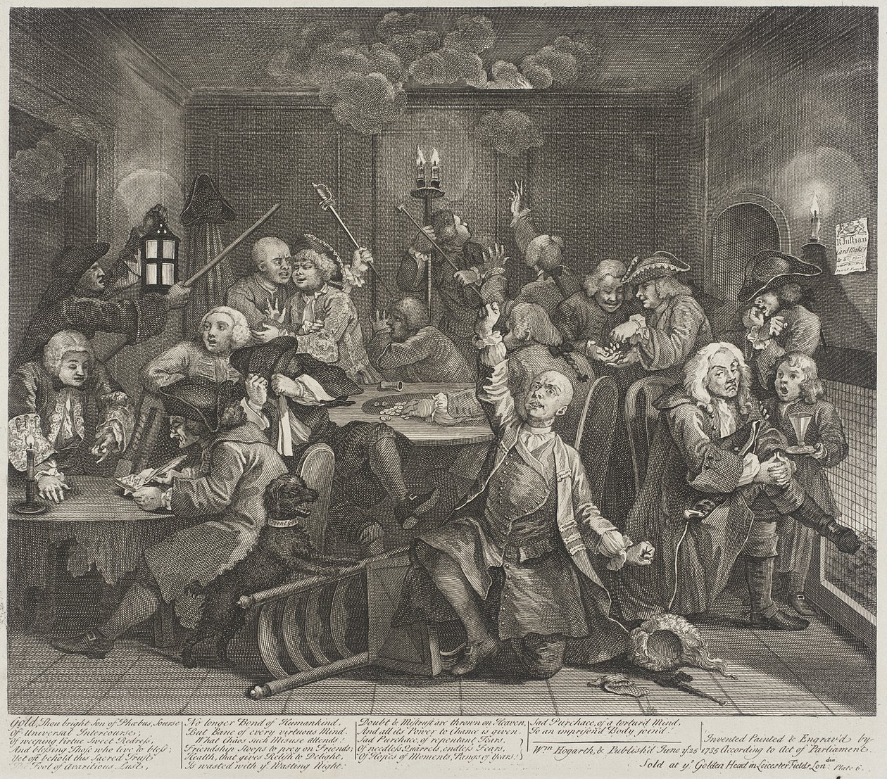 Złoto, ty jasny synu Febusa, źródło autorstwa William Hogarth