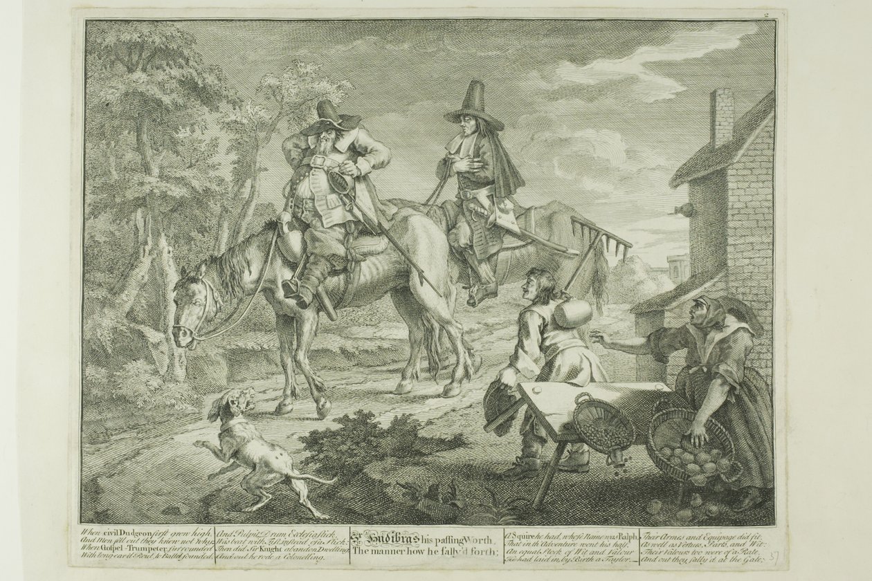 Hudibras Sallying Forth, płyta druga od Hudibras autorstwa William Hogarth