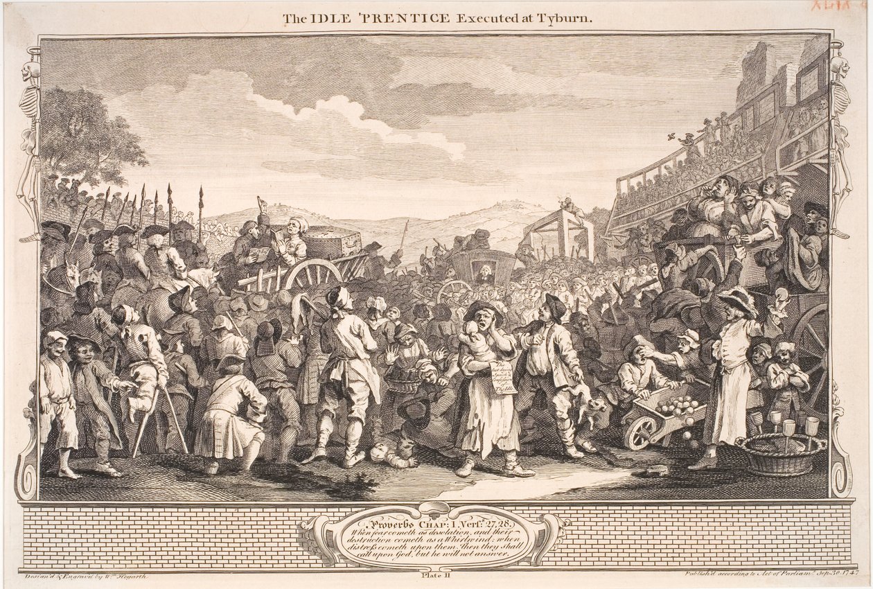 Przemysł i bezczynność autorstwa William Hogarth