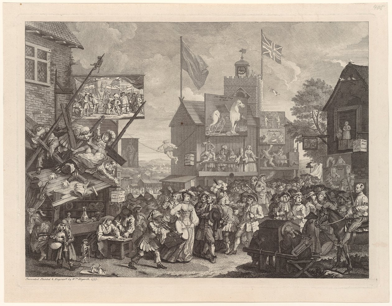 Jarmark w Southwark autorstwa William Hogarth