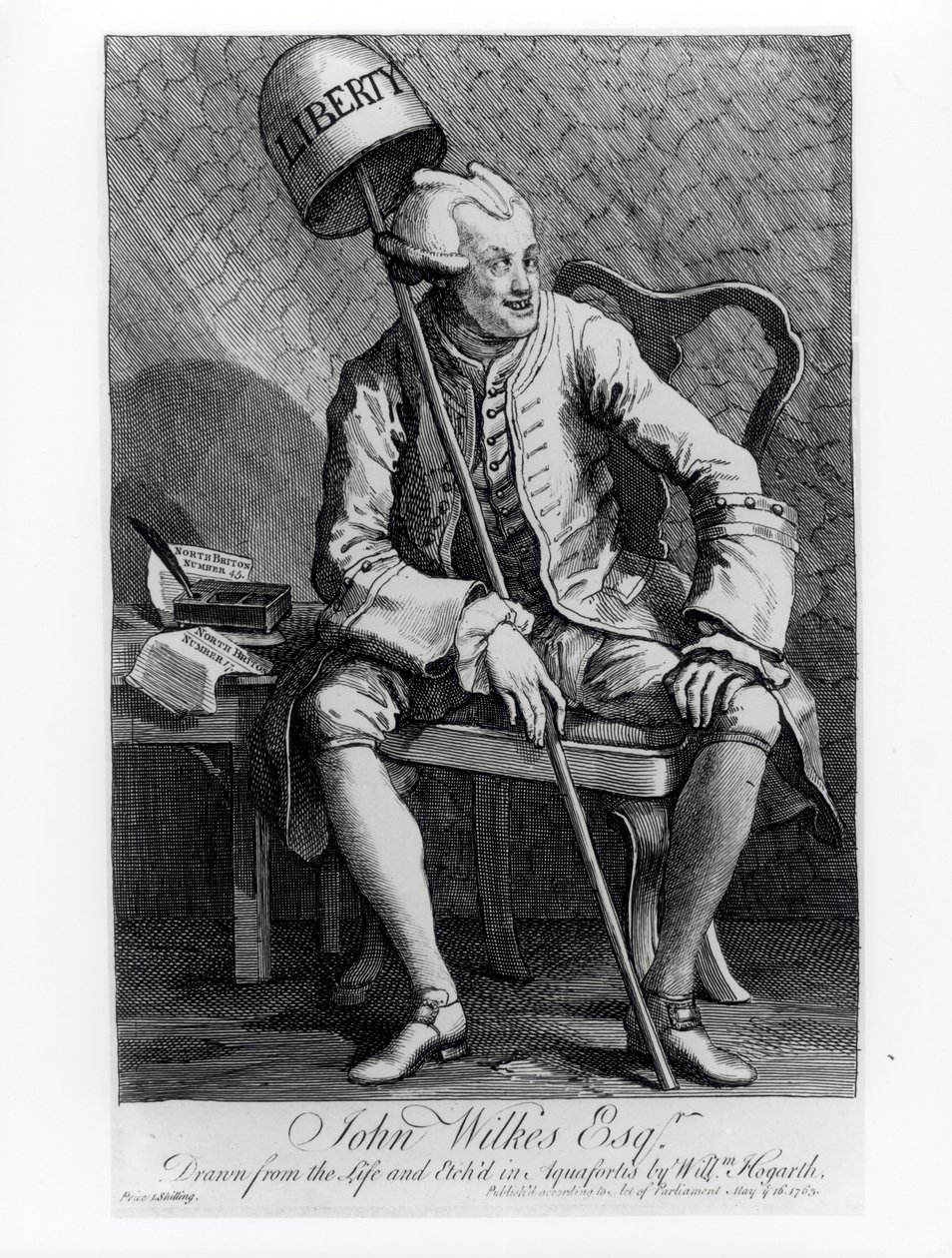 John Wilkes (1727-97) 1763 autorstwa William Hogarth