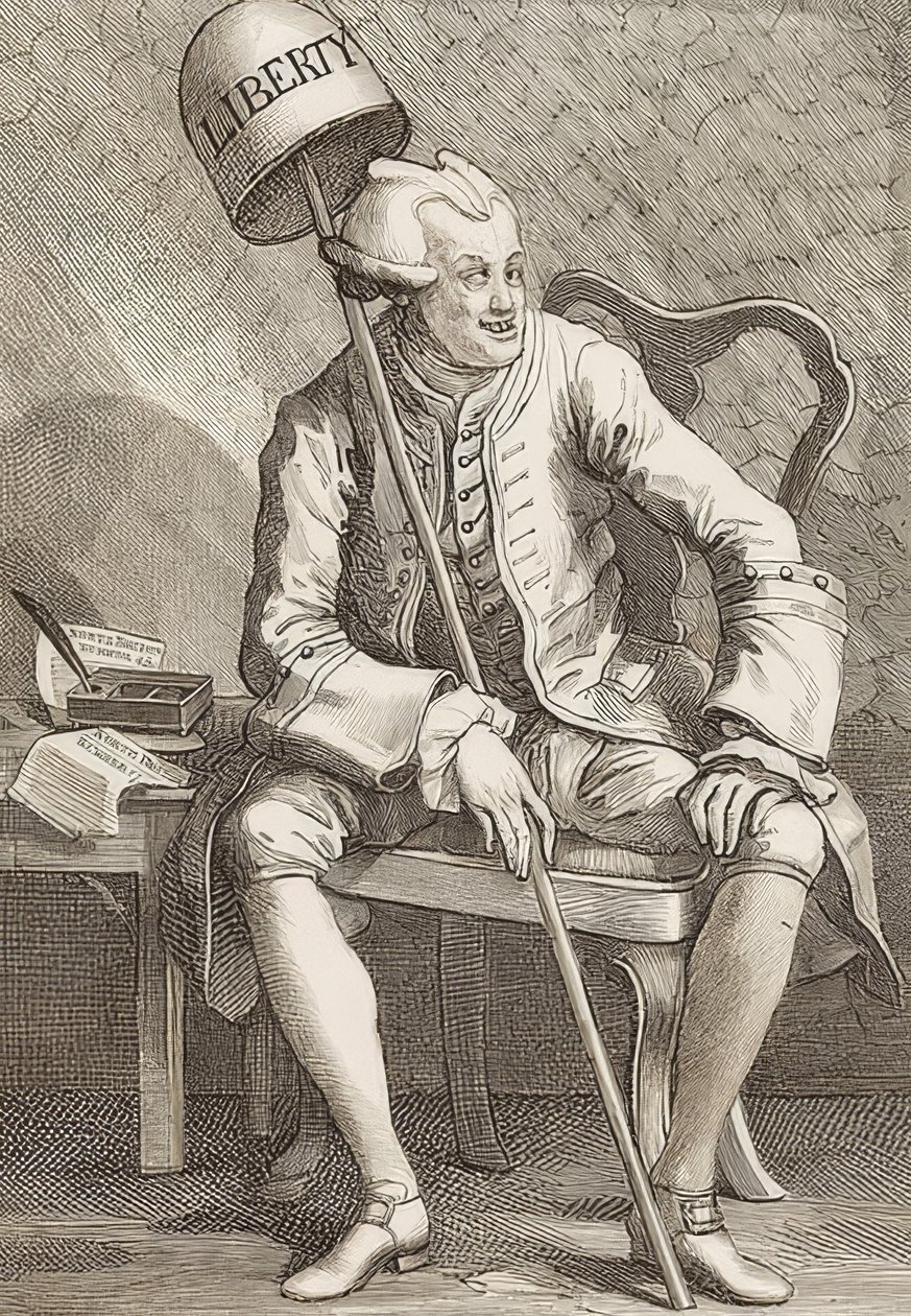 John Wilkes Esq. 1763 autorstwa William Hogarth