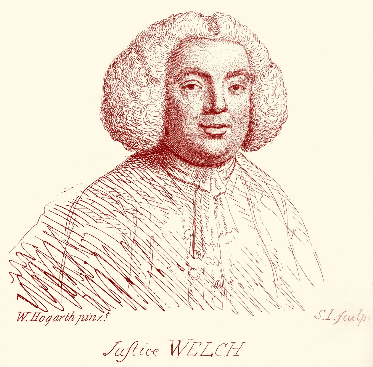 Sprawiedliwość Welch - portret autorstwa Williama Hogartha autorstwa William Hogarth