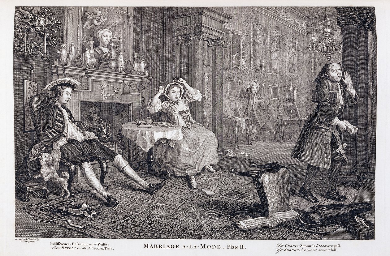 Małżeństwo a la Mode autorstwa William Hogarth