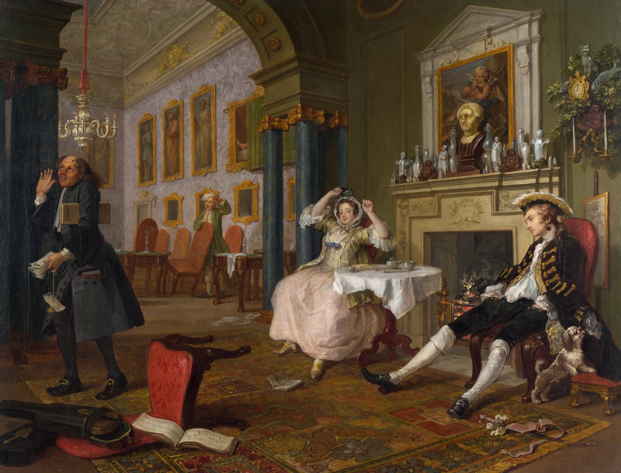 Małżeństwo a la Mode: II - The Tete a Tete, ok. 1743 (olej na płótnie) autorstwa William Hogarth