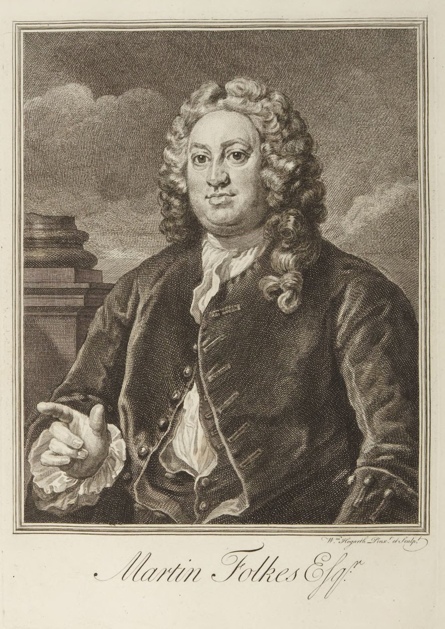 Martin Folkes autorstwa William Hogarth