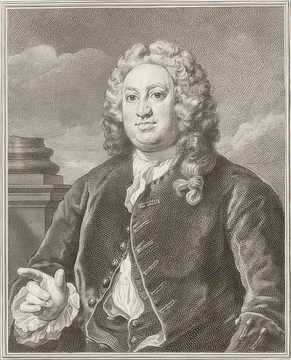 Martin Folkes. 1742 autorstwa William Hogarth