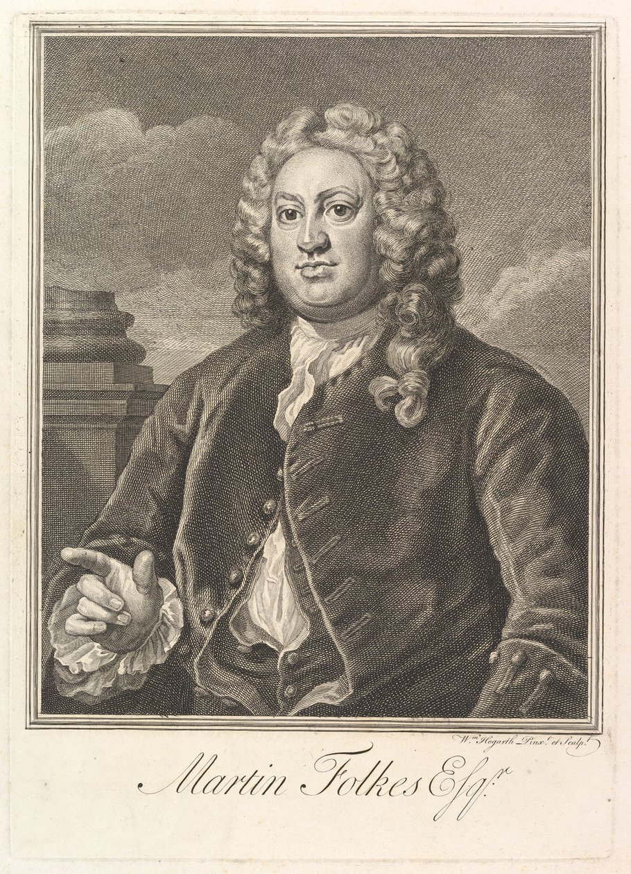 Martin Folkes, 1742. autorstwa William Hogarth
