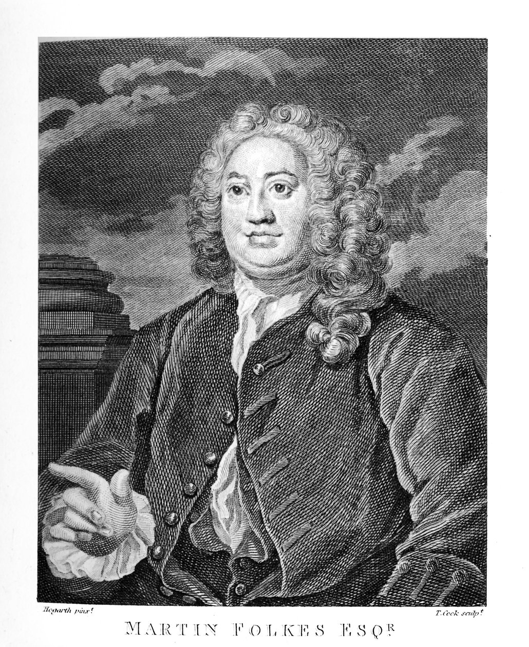 Martin Folkes esq. przez Williama Hogartha autorstwa William Hogarth