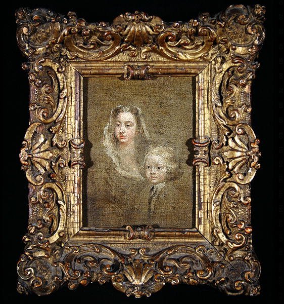 Mary Edwards Hamilton i jej syn Gerard Anne (olej na płótnie) autorstwa William Hogarth