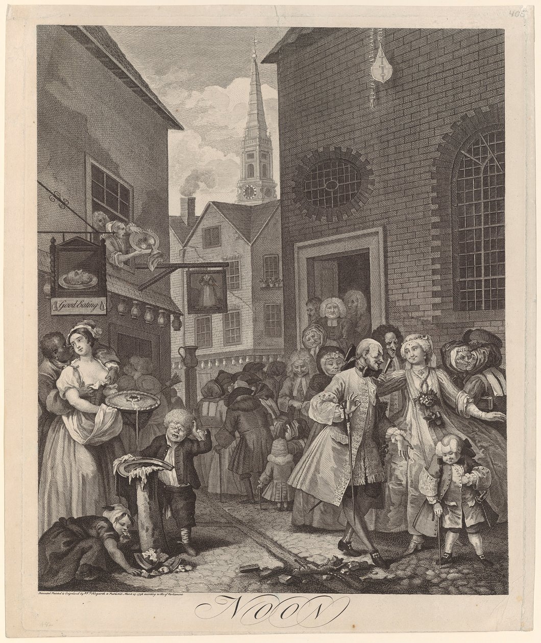 południe autorstwa William Hogarth