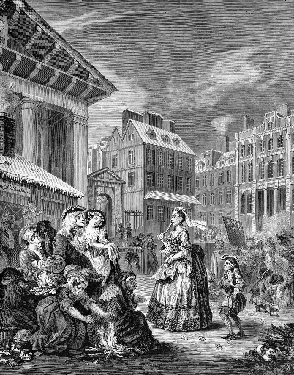 Rano - Ulice Londynu autorstwa William Hogarth