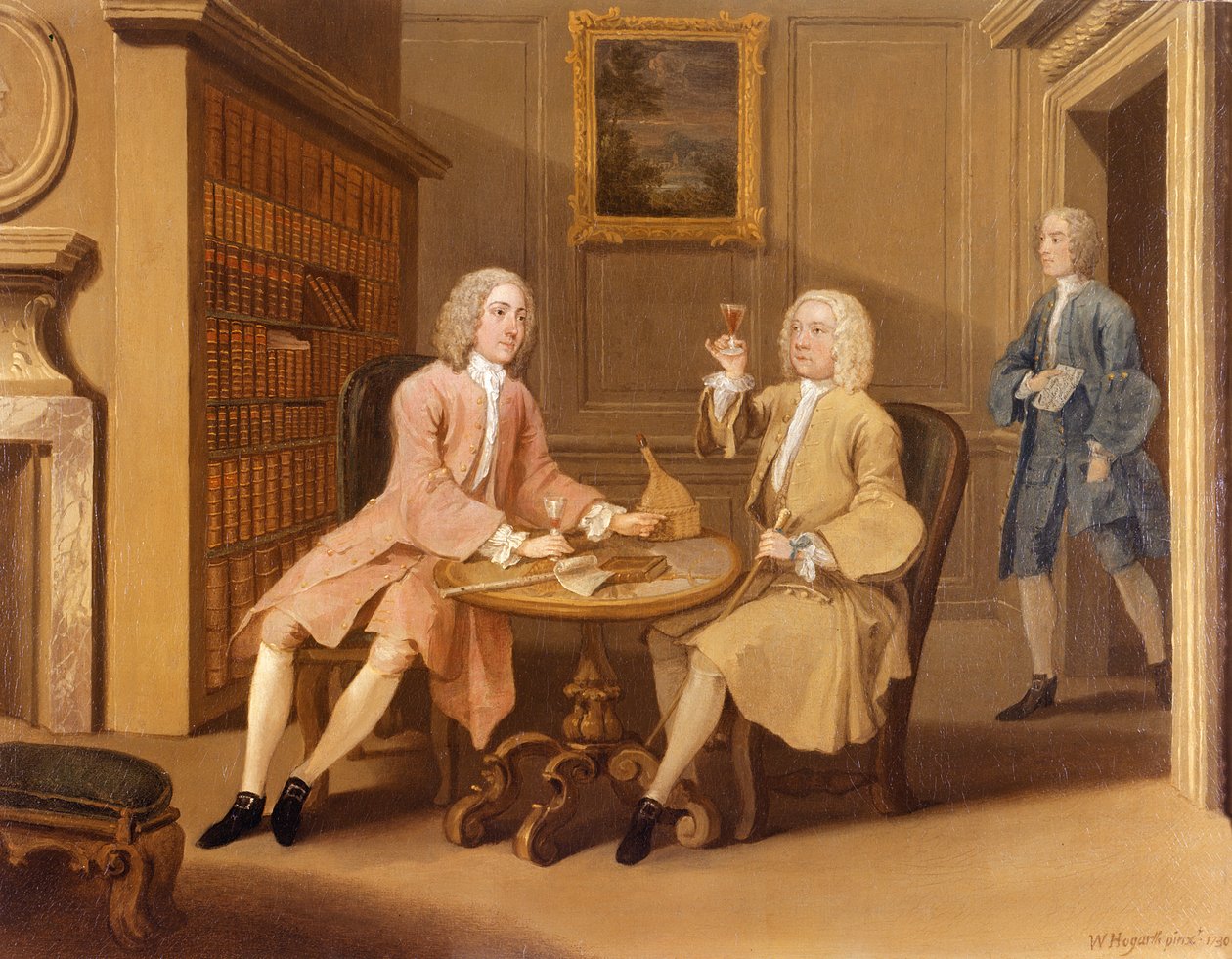 Pan Woodbridge i kapitan Holland autorstwa William Hogarth