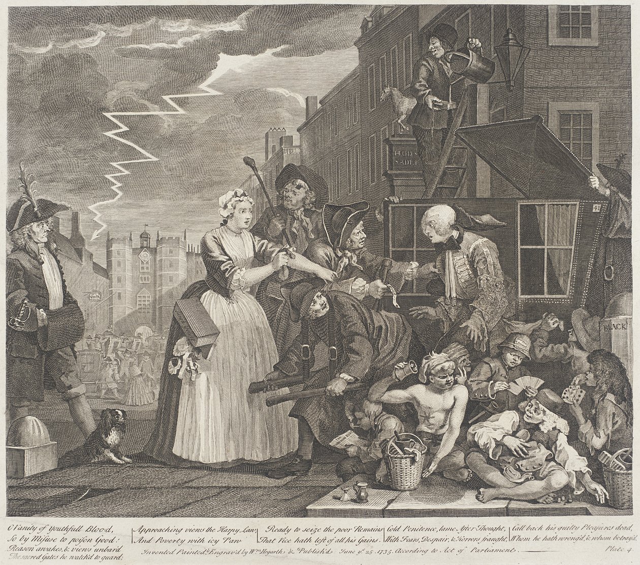 O marności młodej krwi autorstwa William Hogarth