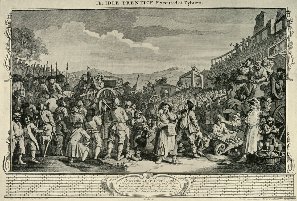 W drodze do Tyburn, 1747, 1925. autorstwa William Hogarth