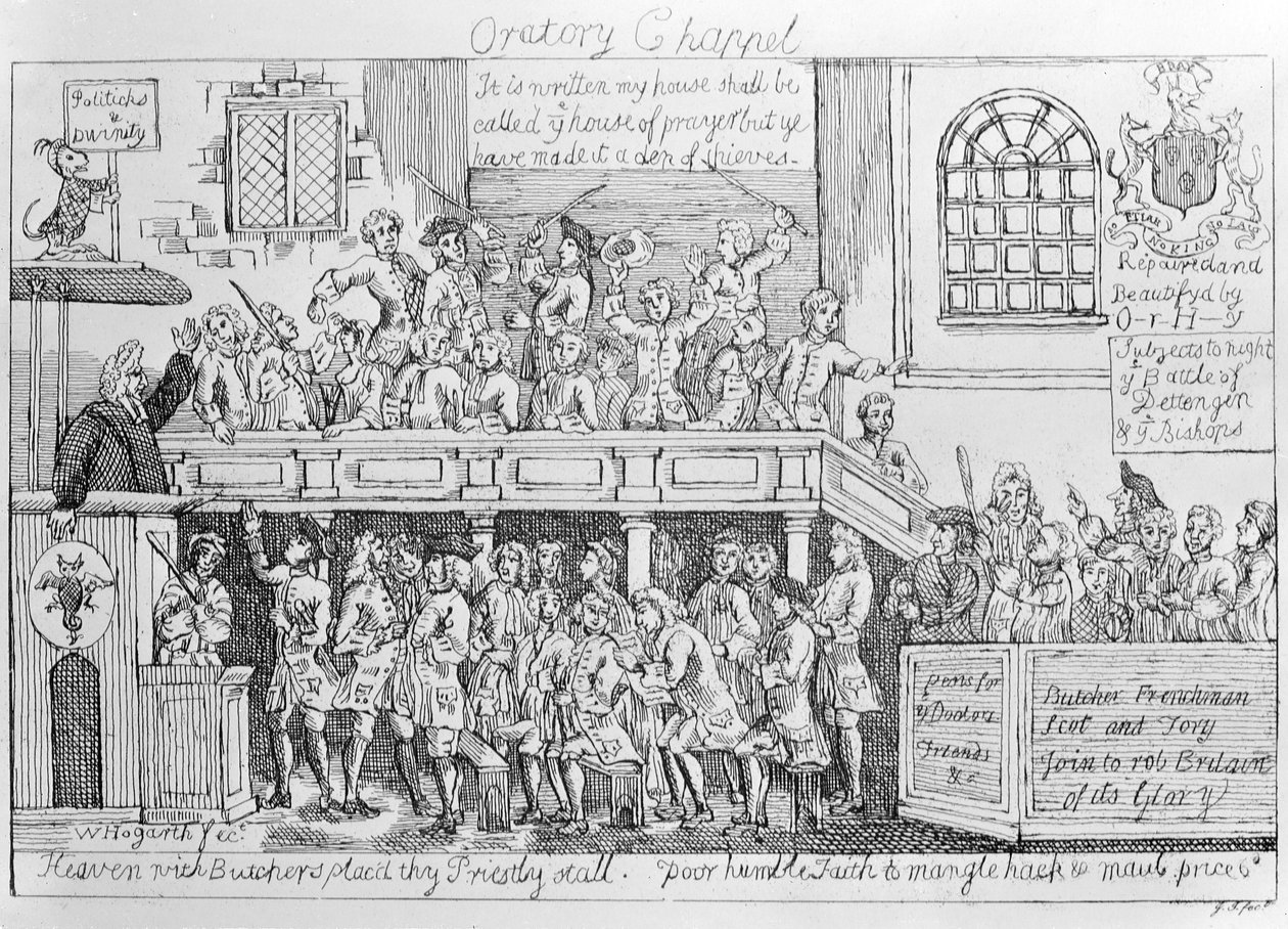 Kaplica Oratorium, ok.1746 autorstwa William Hogarth