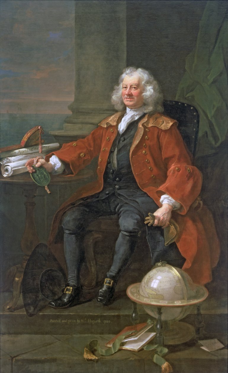 Portret kapitana Corama (ok. 1668-1751) 1740 autorstwa William Hogarth