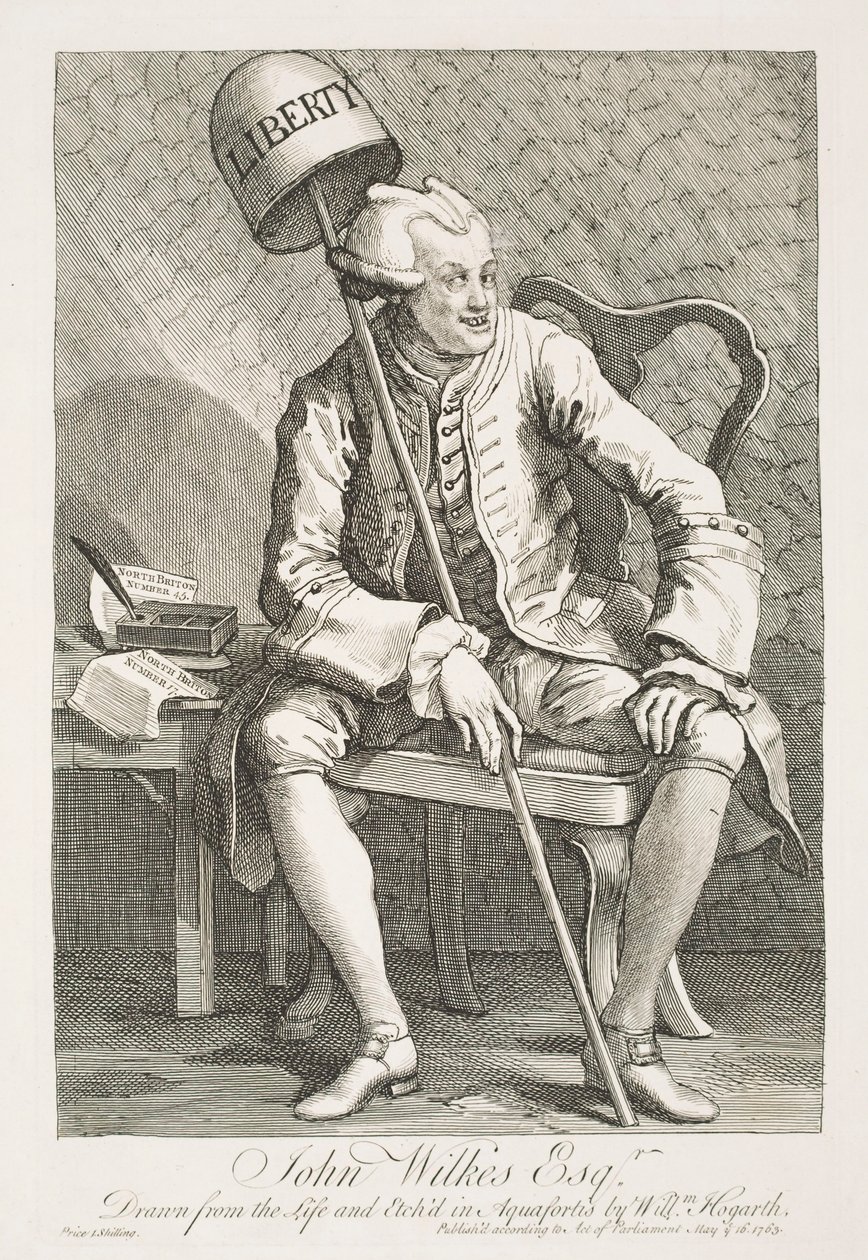 Portret Johna Wilkesa, Esquire autorstwa William Hogarth