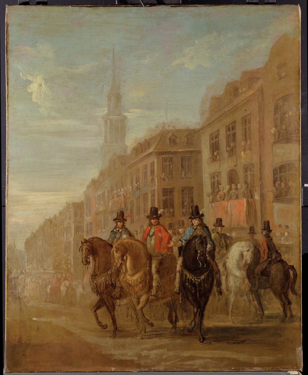 Procesja restauracyjna Karola II w Cheapside, c.1745 autorstwa William Hogarth