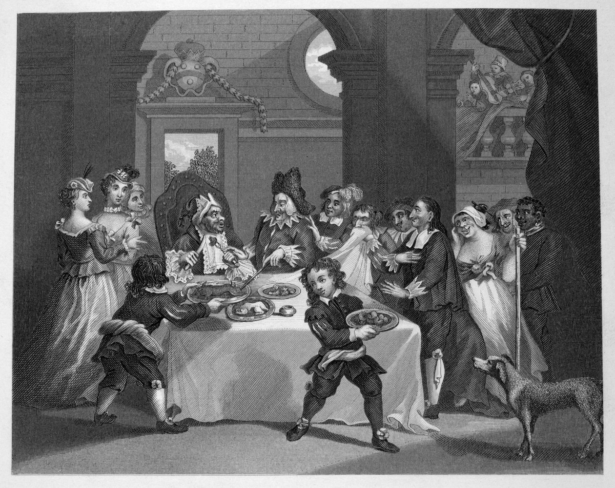 Sancho zagłodzony przez swojego lekarza autorstwa William Hogarth