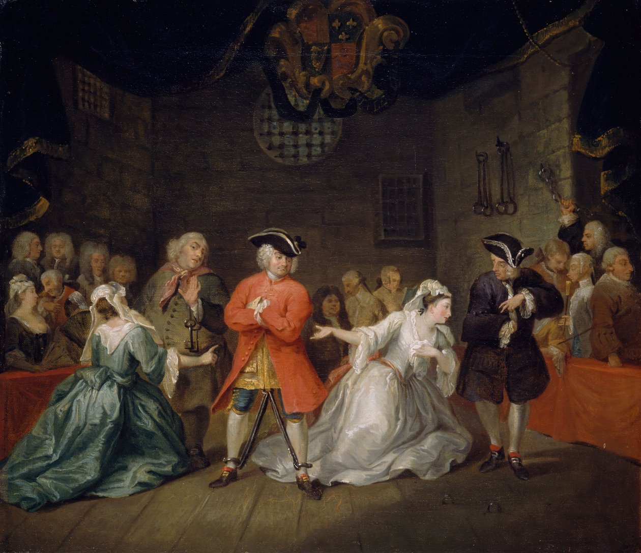 Scena z Opery żebraka Johna Gaya, 1728. autorstwa William Hogarth