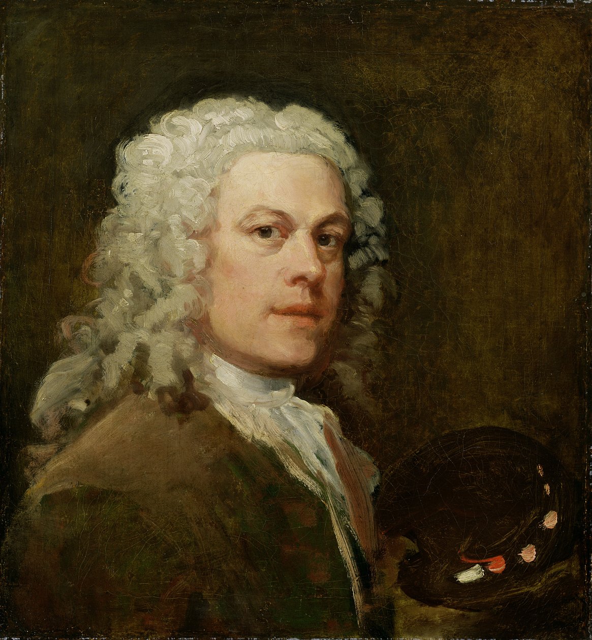Autoportret, ok.1735-40 autorstwa William Hogarth