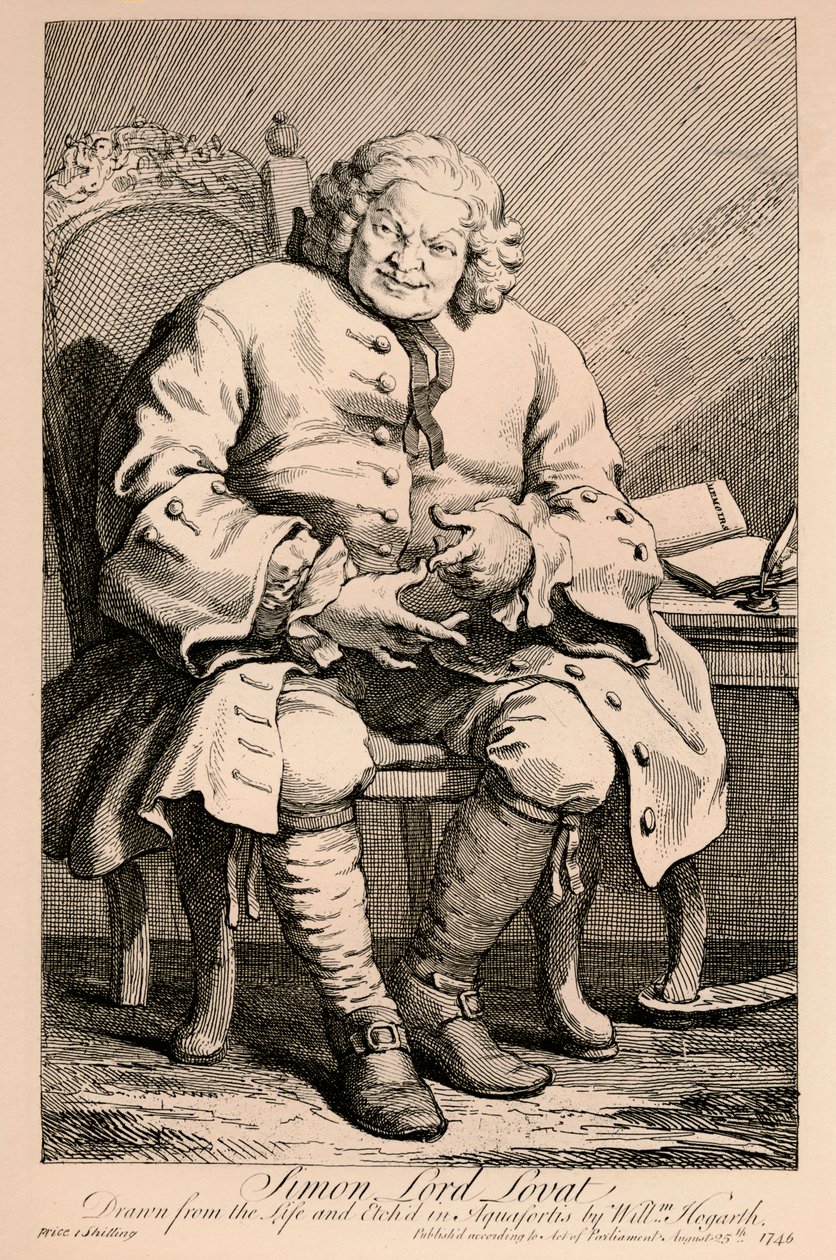 Szymon, Lord Lovat, 1746 autorstwa William Hogarth
