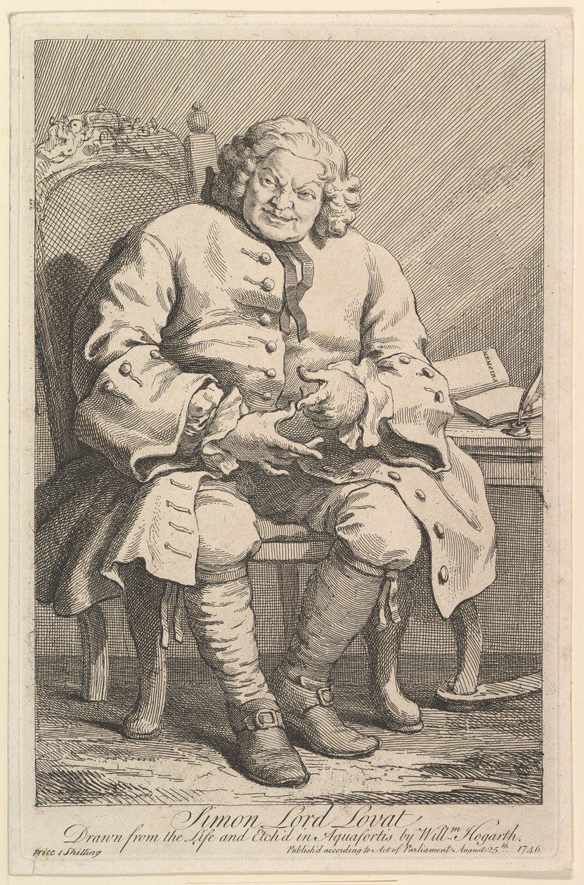 Szymon Lord Lovat, 1746. autorstwa William Hogarth