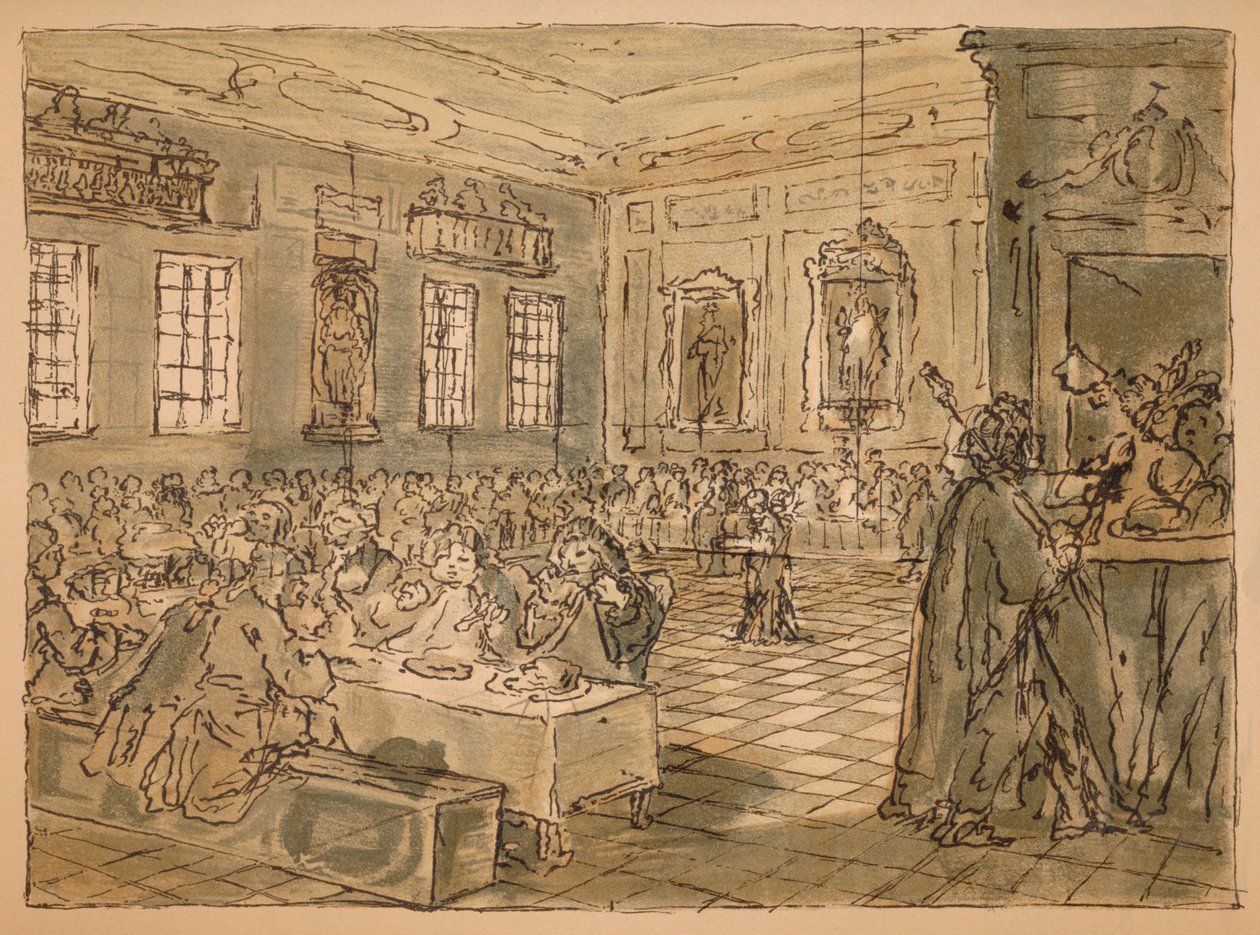 Szkic dla przemysłu i bezczynności – płyta VIII, 1747 autorstwa William Hogarth