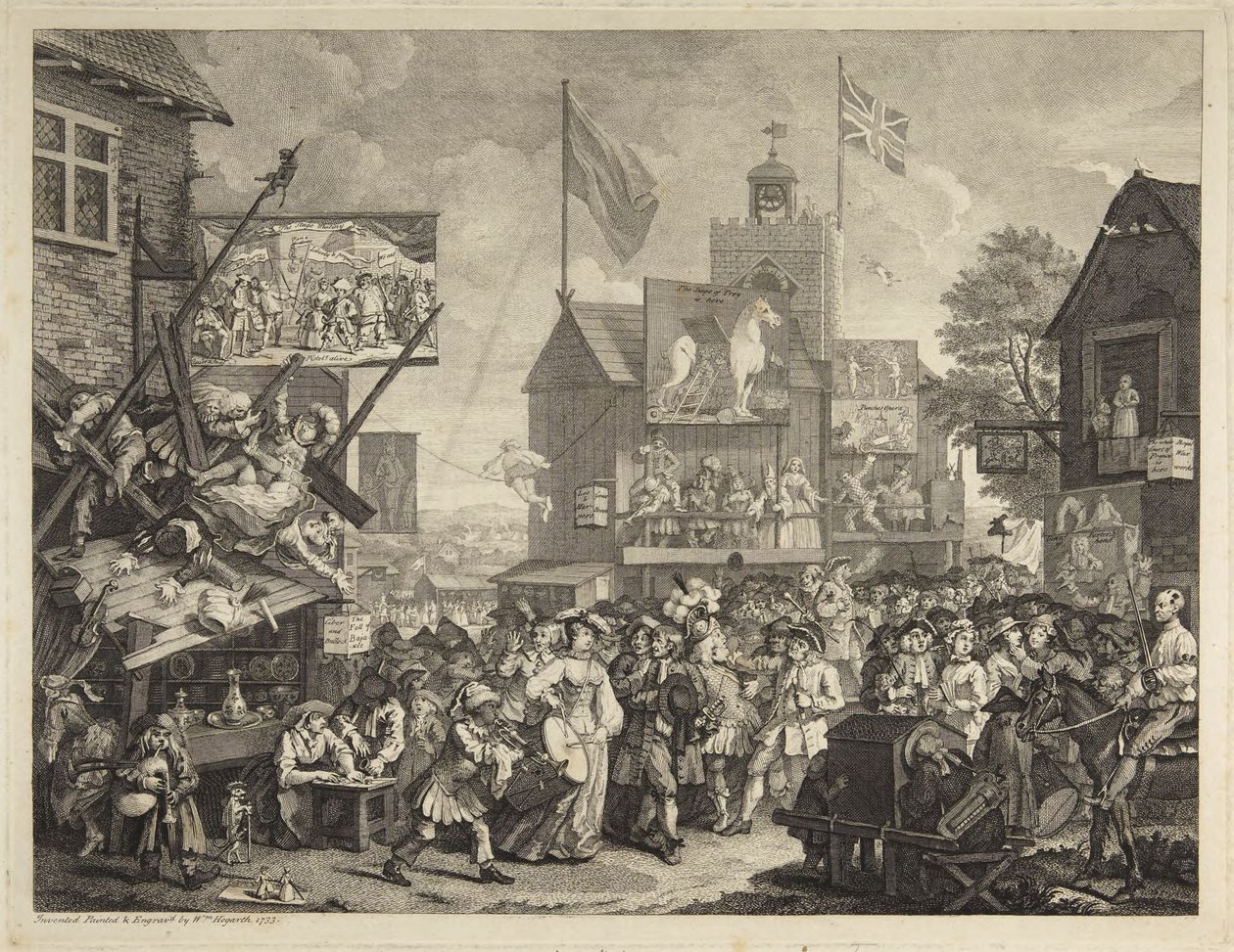 Jarmark w Southwark autorstwa William Hogarth