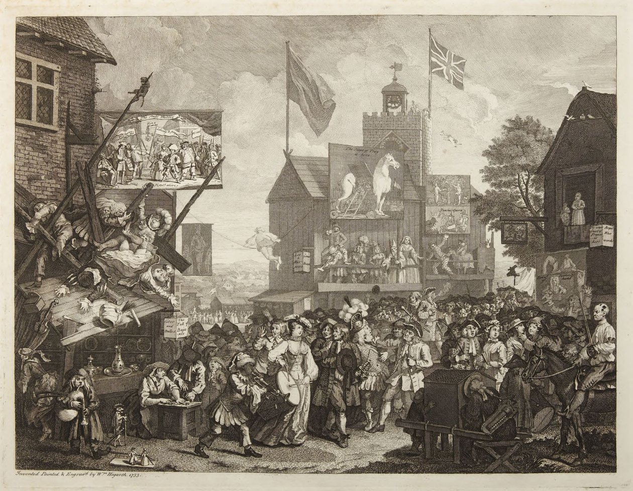 Jarmark w Southwark autorstwa William Hogarth