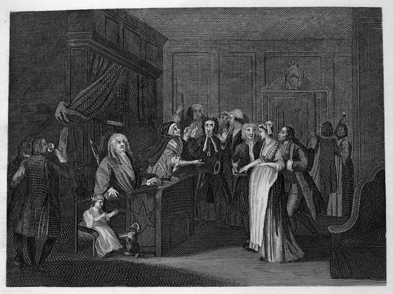 Przeklinanie dziecka autorstwa William Hogarth