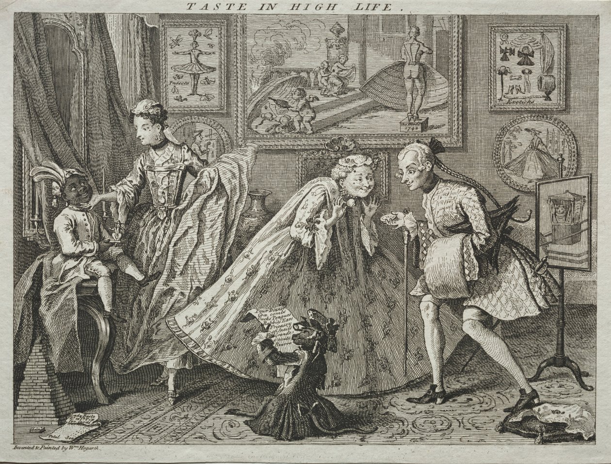 Smak w High Life, 1746. autorstwa William Hogarth
