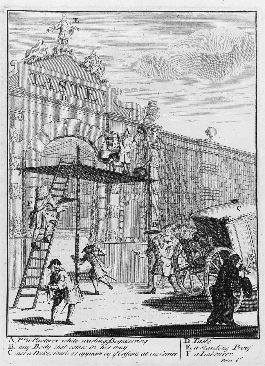 Smak, Burlington Gate, 1732 autorstwa William Hogarth