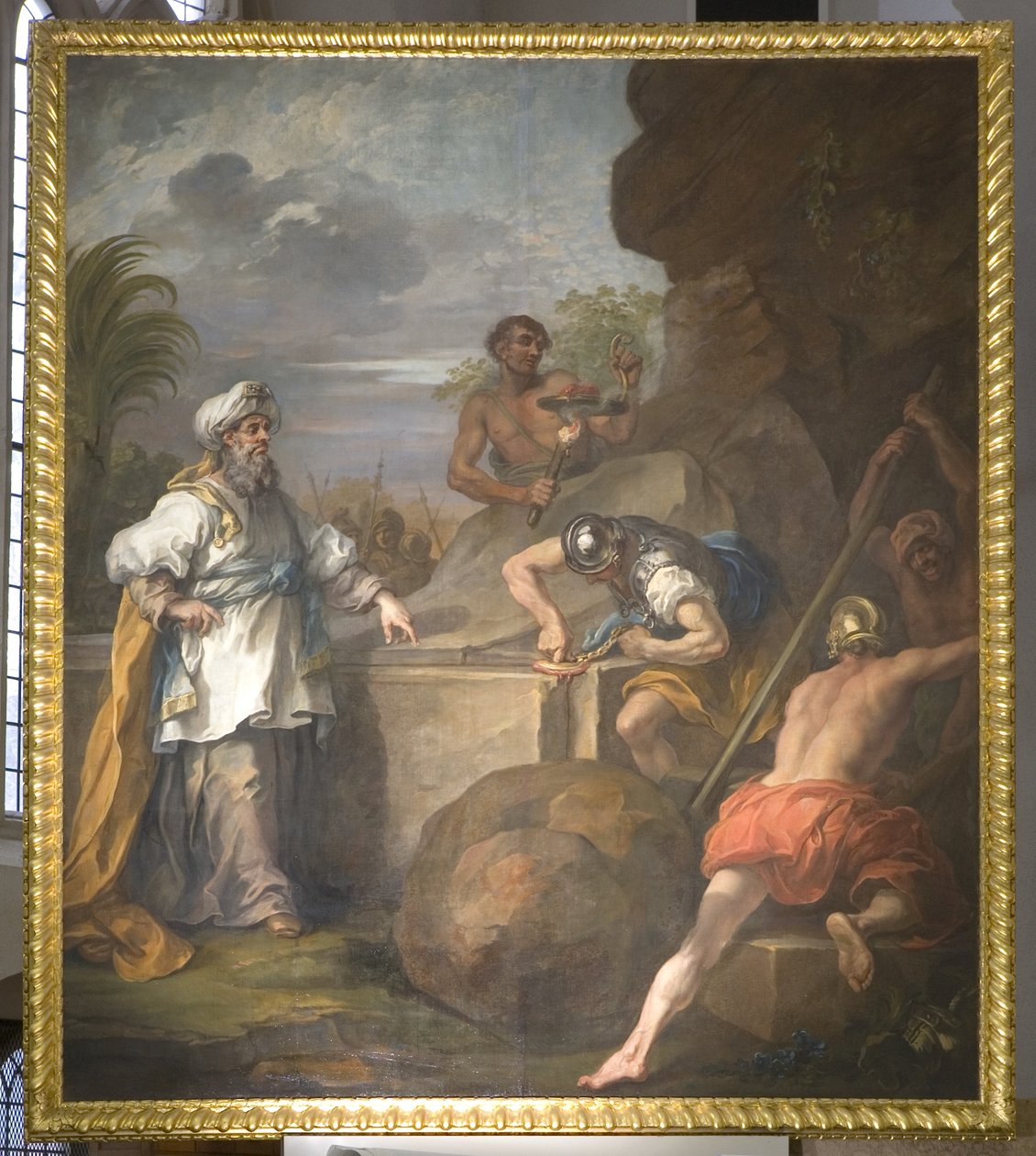 Ołtarz St Mary Redcliffe (lewy panel) autorstwa William Hogarth