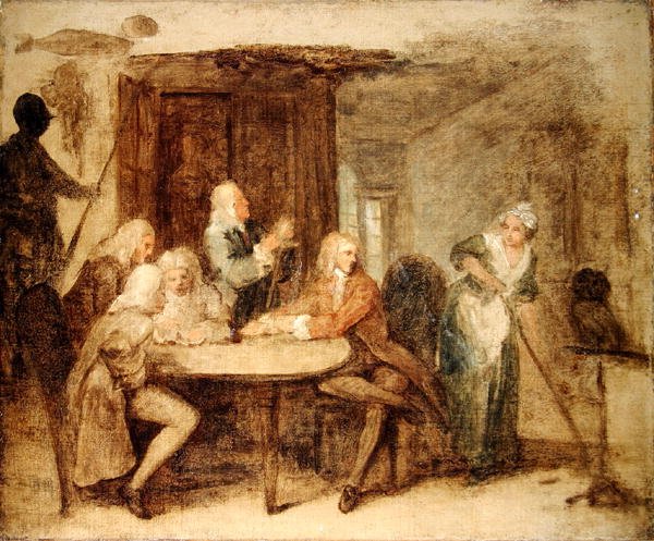 Antykwariusze (olej na płótnie) autorstwa William Hogarth
