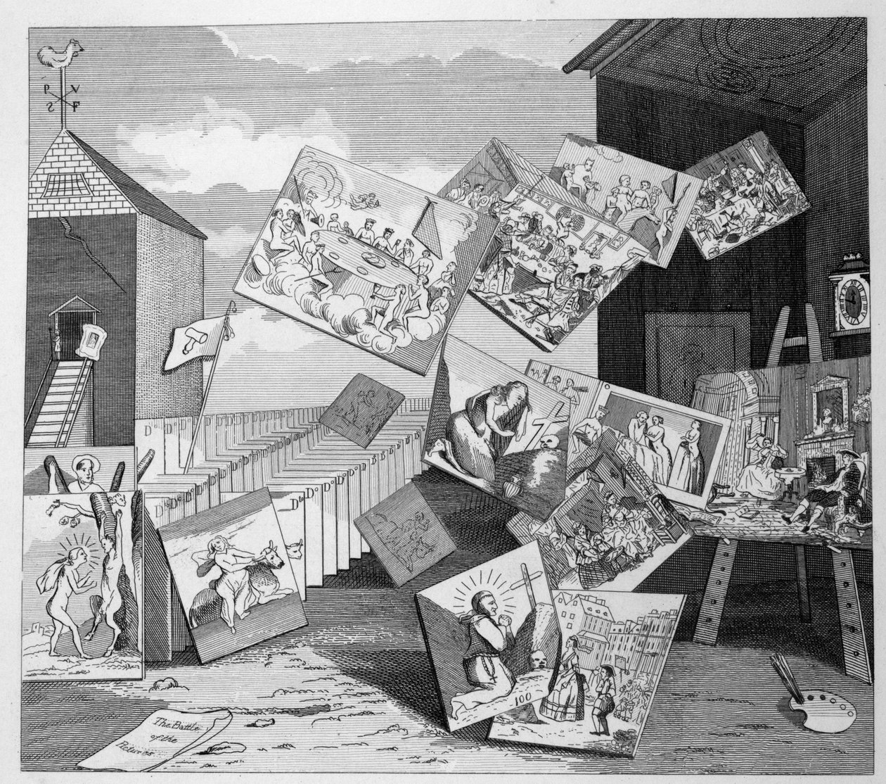 Bitwa obrazów autorstwa William Hogarth