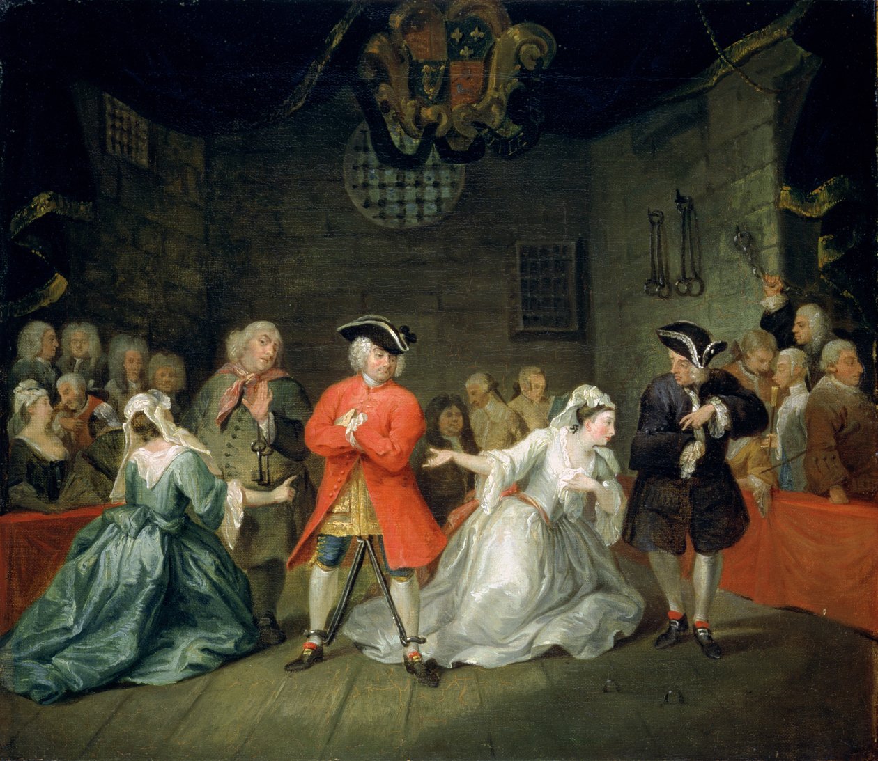 Opera żebraków, ok. 1731 autorstwa William Hogarth