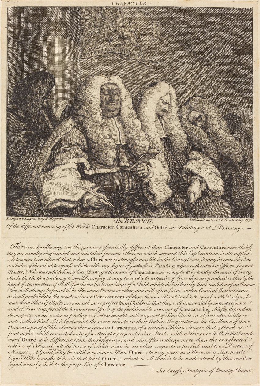 Ławka autorstwa William Hogarth