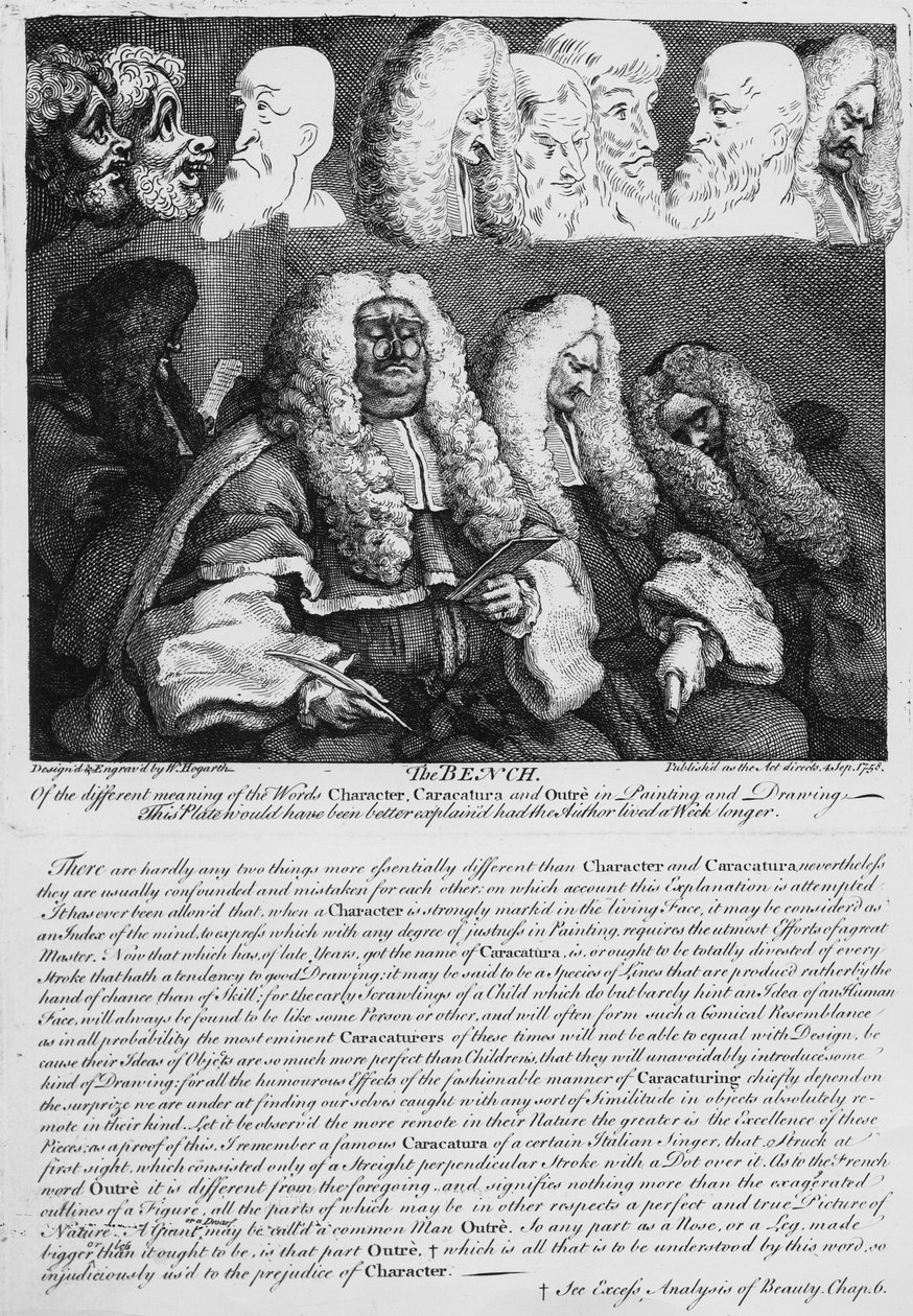 Ławka, 1758 autorstwa William Hogarth