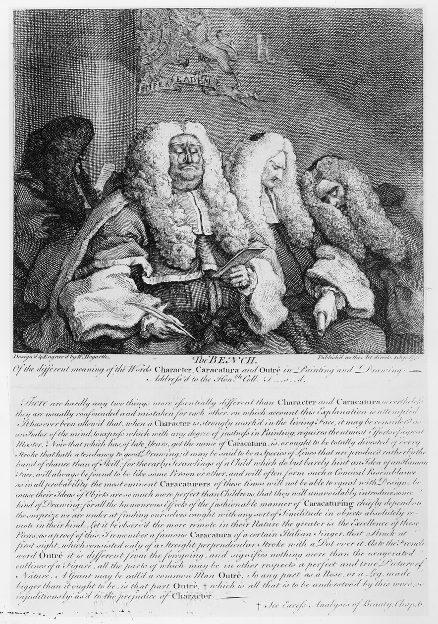 Ławka, 1758 autorstwa William Hogarth